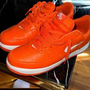 Orange Air Force 1 Sz 10.5